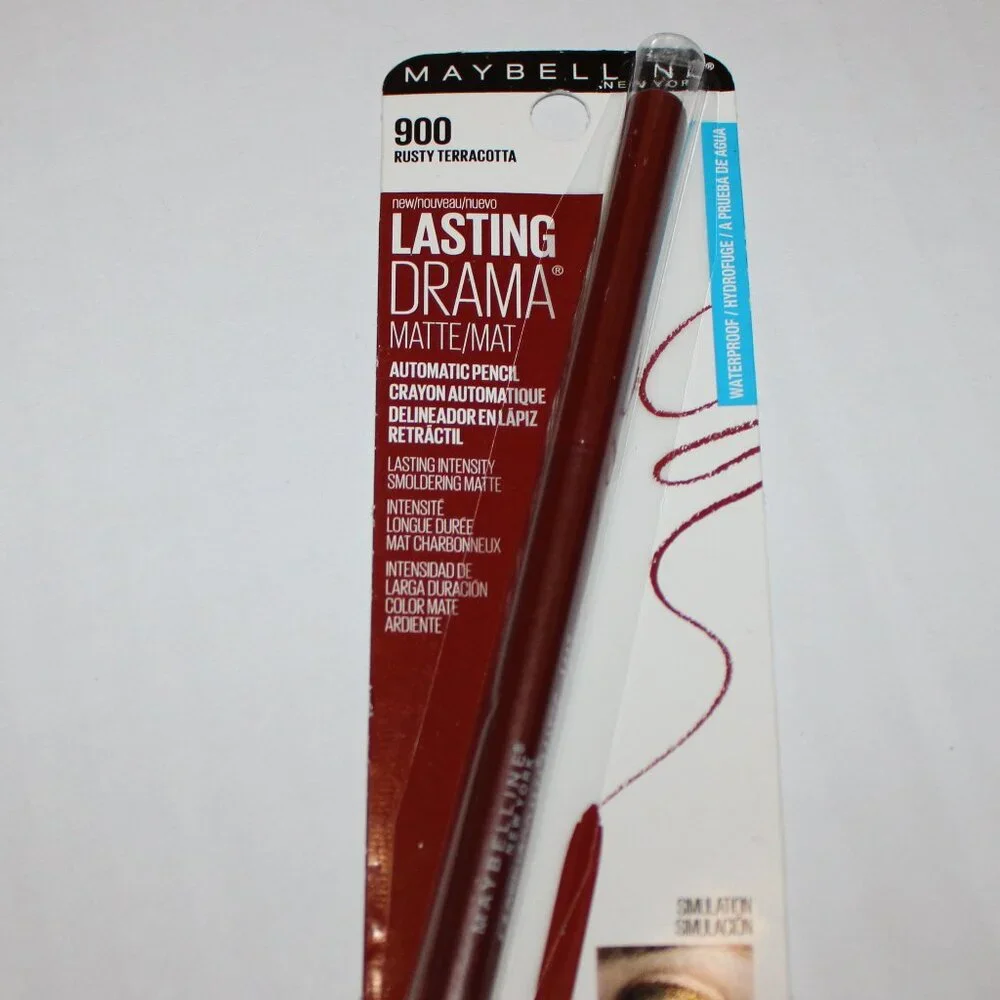 Maybelline 900 Rusty Terracotta Eyeliner Automatic Matte Pencil Lasting Drama